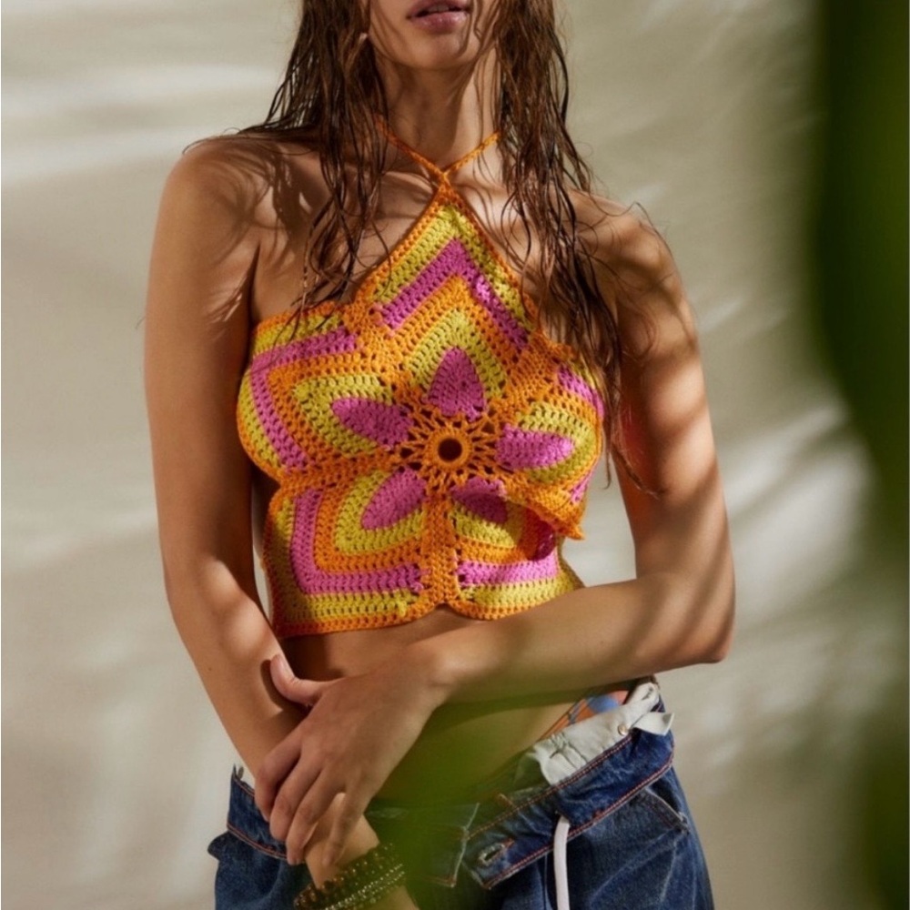 Urban Outfitters Flower Power Crochet Top